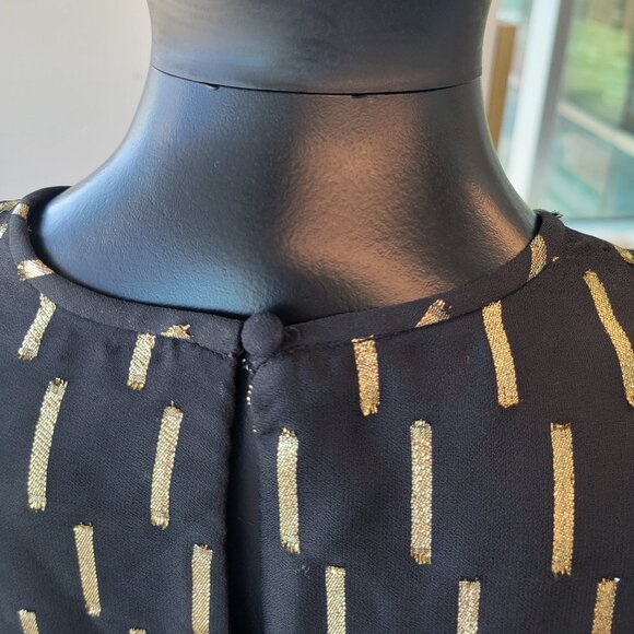 Calvin Klein Black and Gold dress - Picture 4 of 8